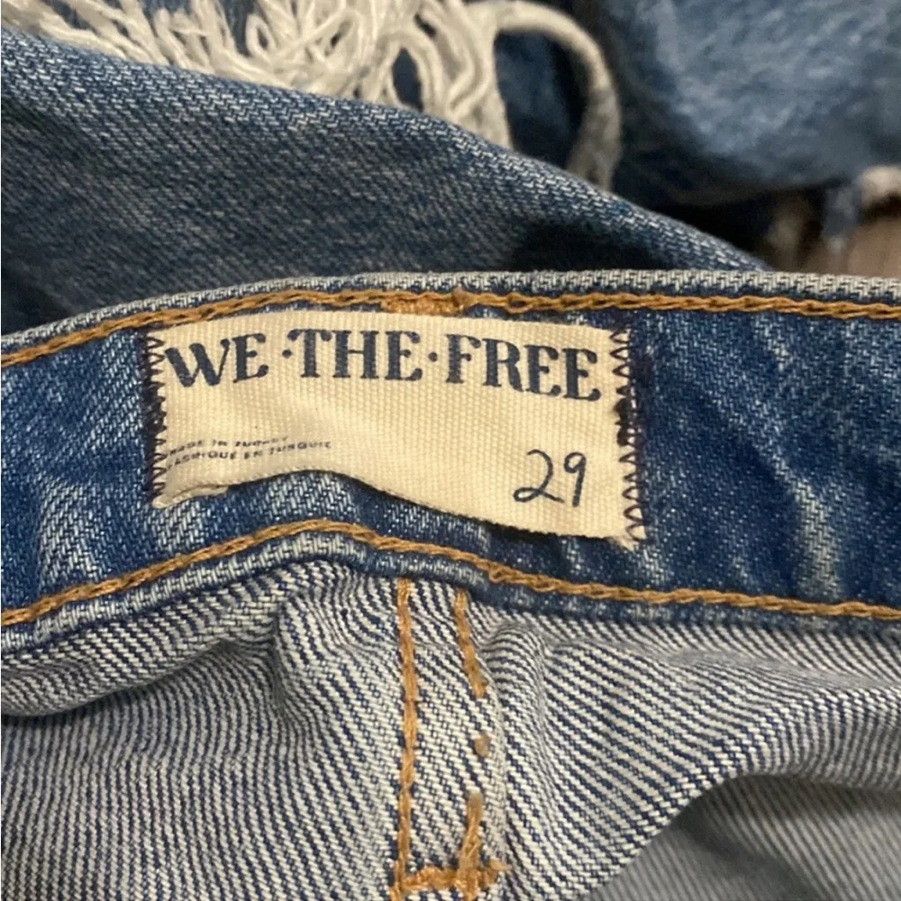Free People Blue Ankle Cropped Jeans - Picture 7 of 7